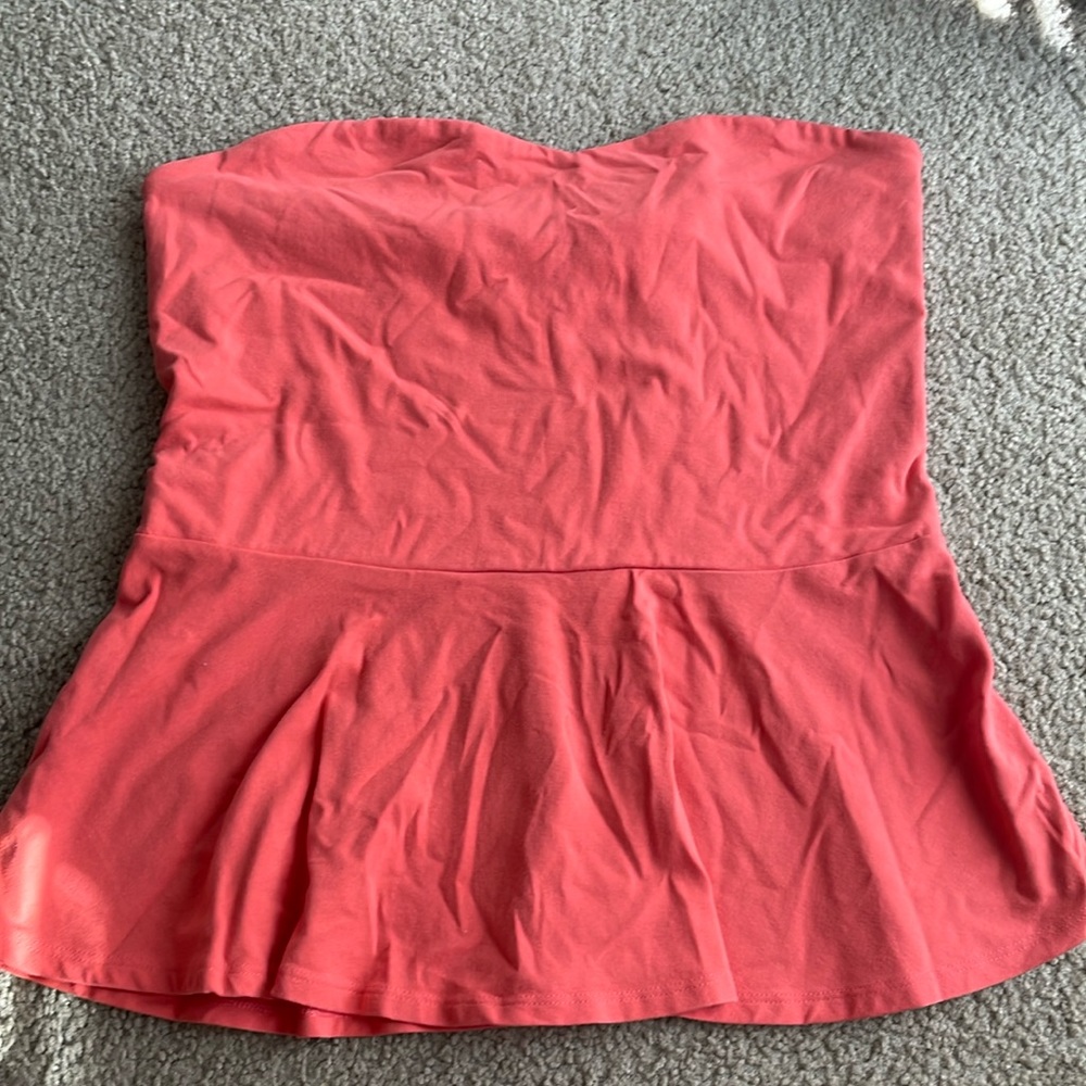 Pink express tube top size large